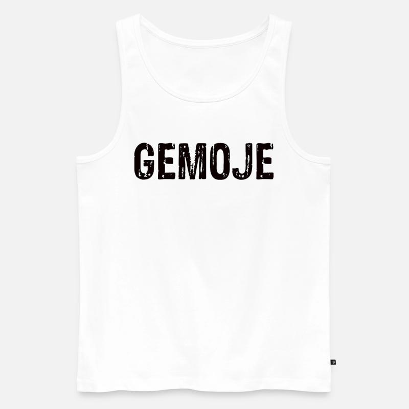 Gemoje - Männer Premium Bio Tank Top - Weiß
