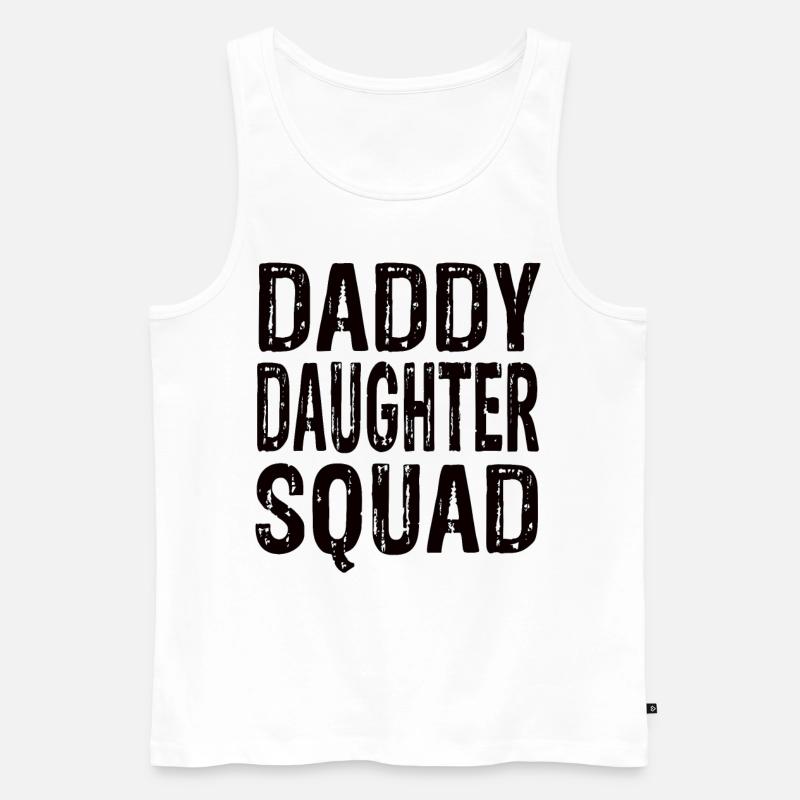 Daddy Daughter Squad - Männer Premium Bio Tank Top - Weiß
