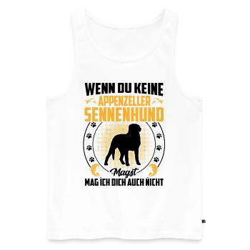 Sennenhund nicht mögen Appenzeller Sennenhund - Männer Premium Bio Tank Top - Weiß - Vorne - Michal (187cm)