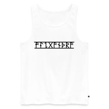 Alexandra - Männer Premium Bio Tank Top - Weiß - Vorne - AI Model Male 178 light (178cm)