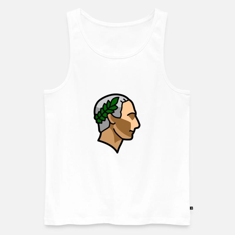 Random 012 Caesar - Männer Premium Bio Tank Top - Weiß