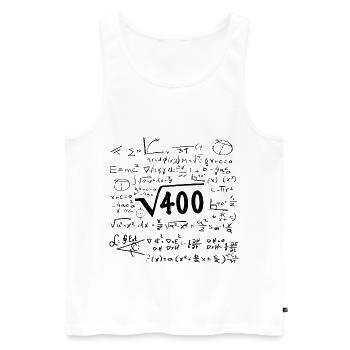 Root 400th birthday years of mathematics - Men's Premium Organic Tank Top - white - Front - Michal (187cm)