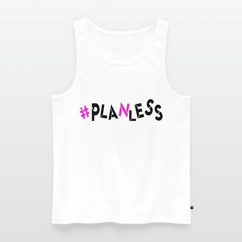no idea today no plan burnout planless headless Men's Premium Organic Tank Top