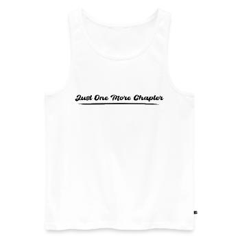 Another chapter - Men's Premium Organic Tank Top - white - Front - Michal (187cm)