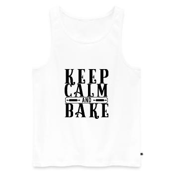 Baking Bäckerin Backen Bäckerei Bäcker - Männer Premium Bio Tank Top - Weiß - Vorne - Michal (187cm)