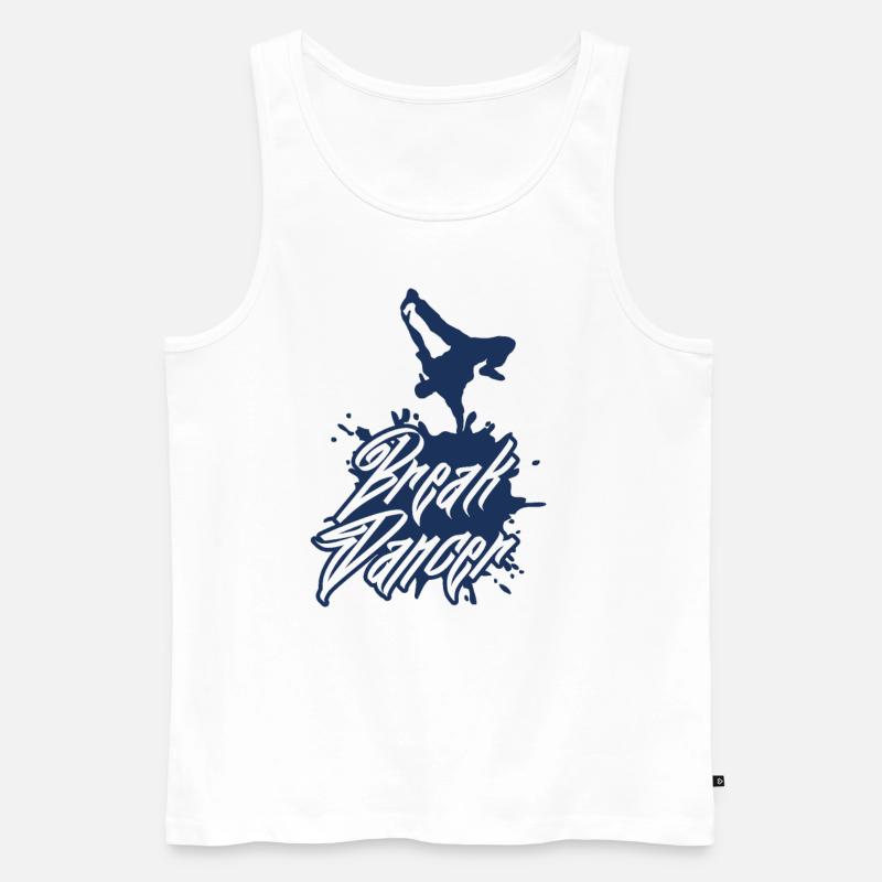 Break Breakdancer Breakdancing Breakdance Dance - Männer Premium Bio Tank Top - Weiß