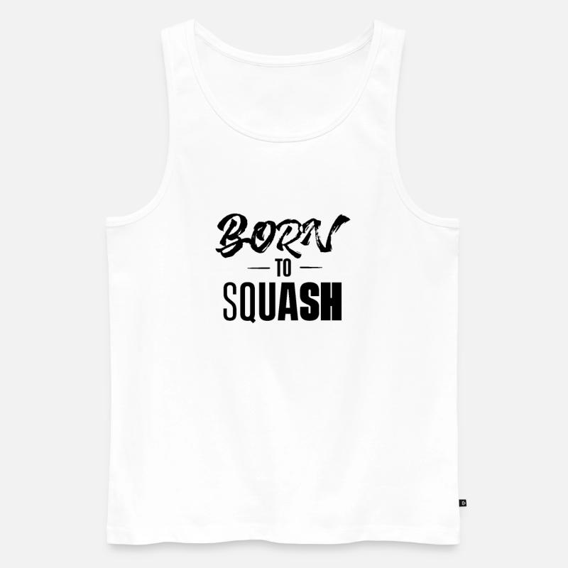 Squash Squash Squash Squash - Men's Premium Organic Tank Top - white