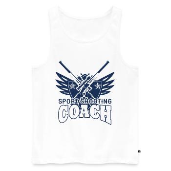 Sports Shooter Shooter Shooting Sports Shooting Rifle - Men's Premium Organic Tank Top - white - Front - Michal (187cm)