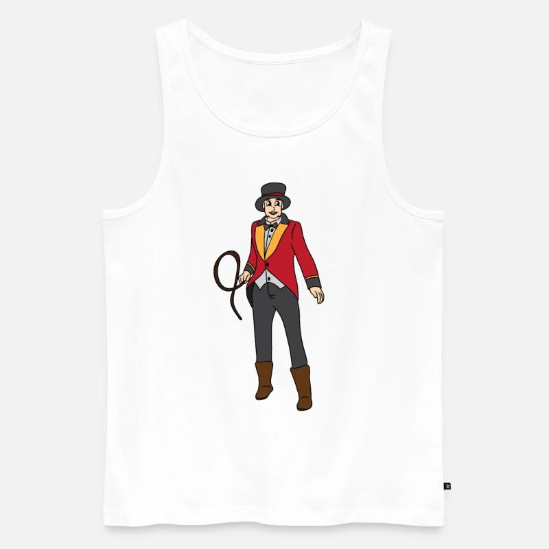 Ringmaster circus ringmaster daddy gift - Men's Premium Organic Tank Top - white