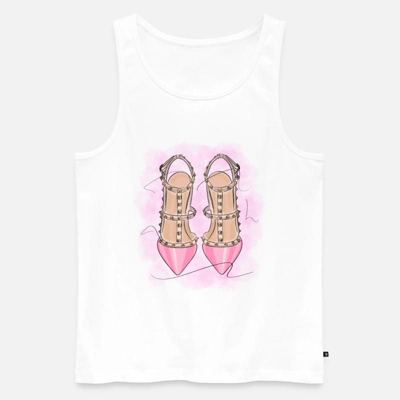 Sexy Highheels - Männer Premium Bio Tank Top - Weiß