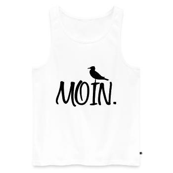 Hamburg - Men's Premium Organic Tank Top - white - Front - Michal (187cm)