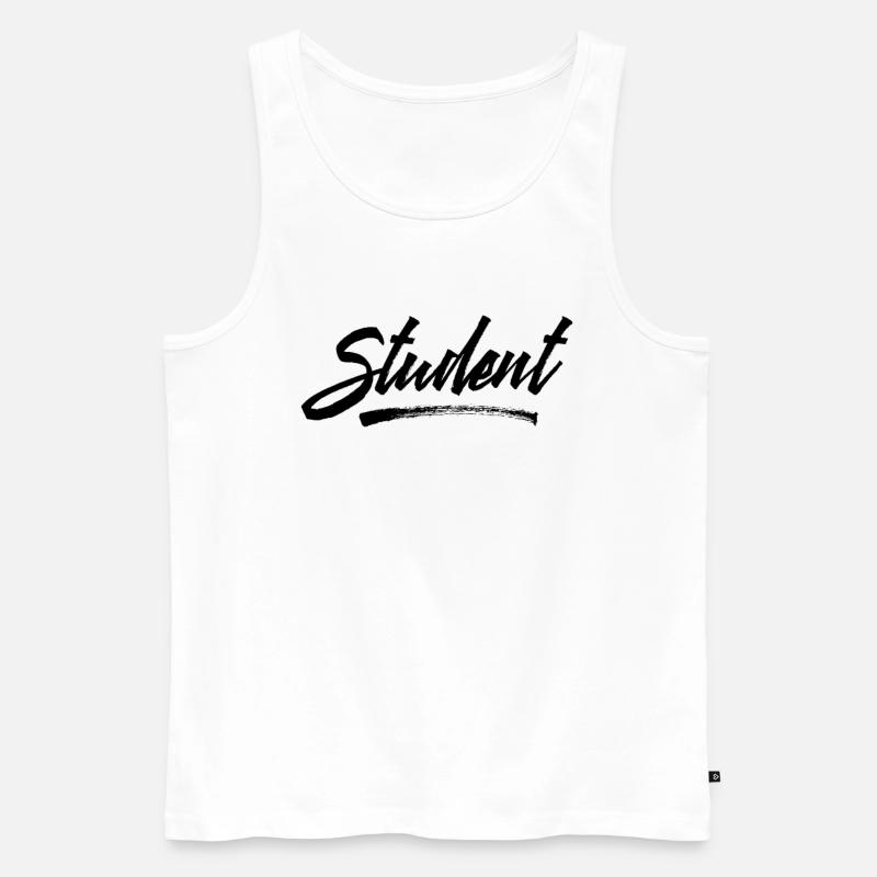 Studium Student Universität Studieren Studentin - Männer Premium Bio Tank Top - Weiß