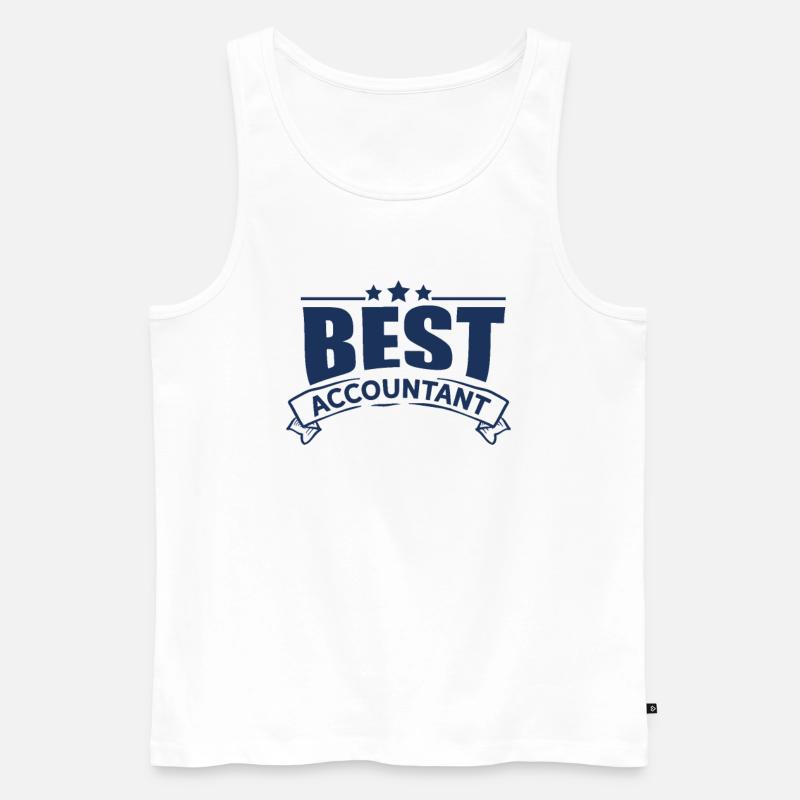 Buchhalter Buchhalter Buchhalter Buchhalter - Männer Premium Bio Tank Top - Weiß
