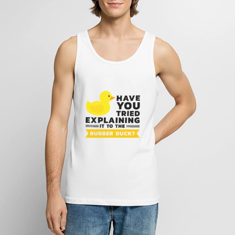 Programmierer Gummiente Debug Männer Premium Bio Tank Top