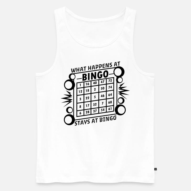 Bingo Bingomannschaft Bingoteam Geschenkidee - Männer Premium Bio Tank Top - Weiß