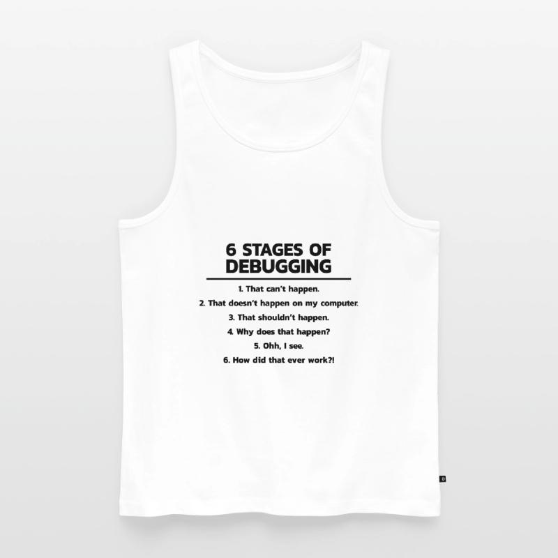 Programmeur Debugging Debug Débardeur bio Premium Homme
