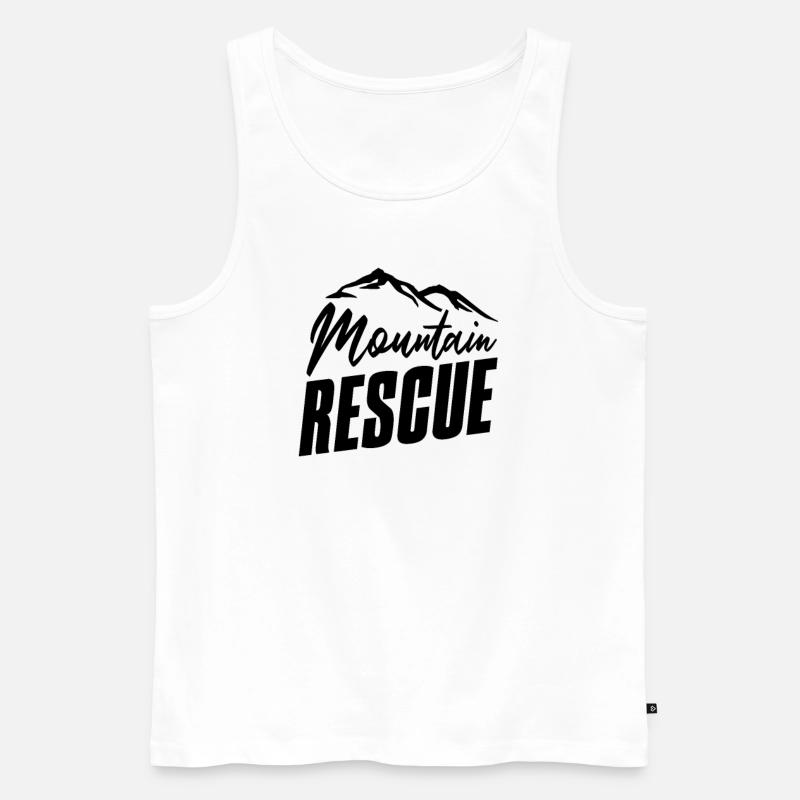 blockedTitle - Männer Premium Bio Tank Top - Weiß