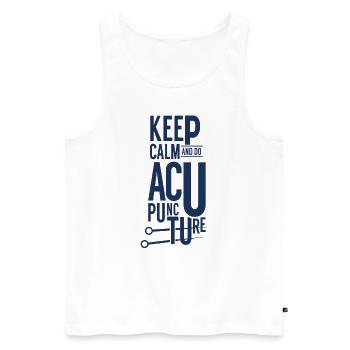Nadeln Akupunkturist Praxis Medizin Akupunktur - Männer Premium Bio Tank Top - Weiß - Vorne - Michal (187cm)