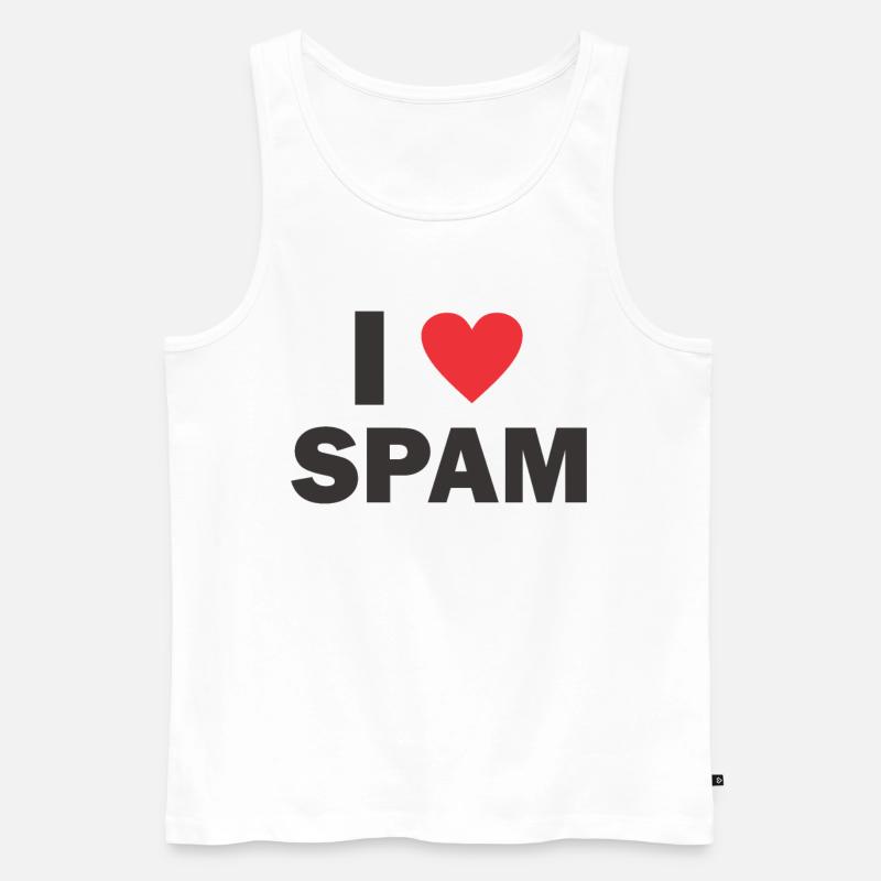Spam mail email cadeau d'anniversaire - Débardeur bio Premium Homme - blanc