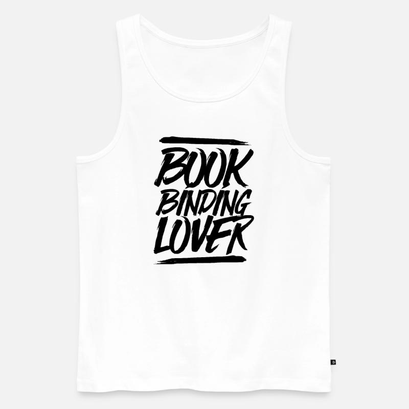 Buchbinder Buchbinden - Männer Premium Bio Tank Top - Weiß