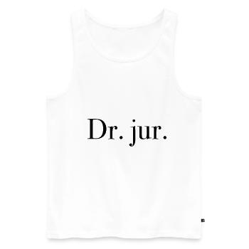 Juridique avocat avocat cadeau Dr. Jur - Débardeur bio Premium Homme - blanc - Devant - Michal (187cm)