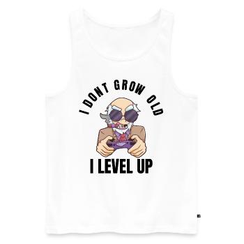 Gamer grandpa video man funny gift old - Men's Premium Organic Tank Top - white - Front - Michal (187cm)