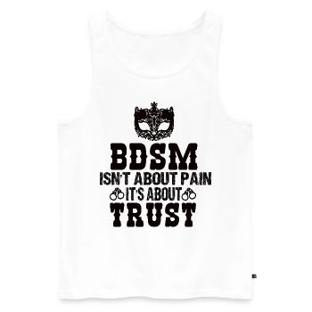 Bdsm set - Men's Premium Organic Tank Top - white - Front - AI Model Male 178 light (178cm)