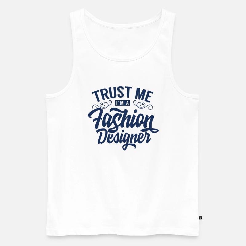 Design Modedesigner Fashion Modedesign Mode - Männer Premium Bio Tank Top - Weiß