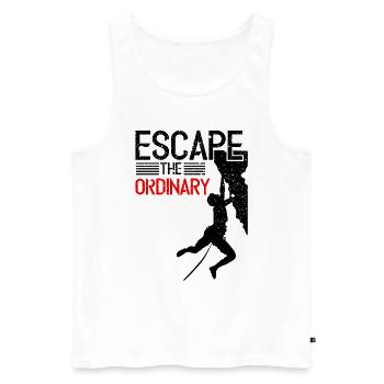 Climbing Boulder Rock Climbing Bouldersport - Men's Premium Organic Tank Top - white - Front - AI Model Male 178 light (178cm)
