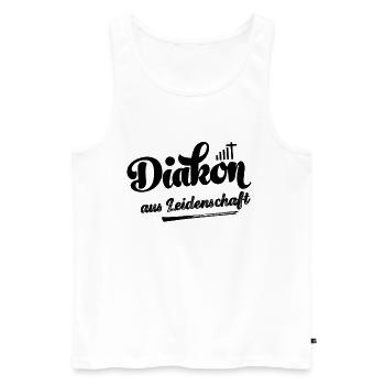 Diakon Diakonie Jesus Glaube Kirche Religion - Männer Premium Bio Tank Top - Weiß - Vorne - Michal (187cm)