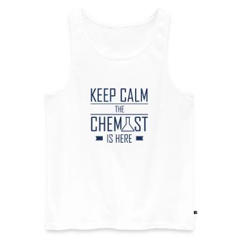 Chemistry chemist chemical chemist team - Men's Premium Organic Tank Top - white - Front - AI Model Male 178 light (178cm)
