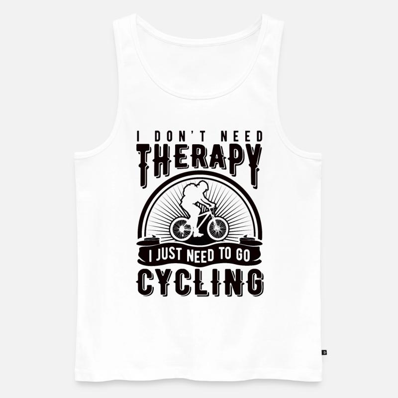 Fahrrad - Männer Premium Bio Tank Top - Weiß