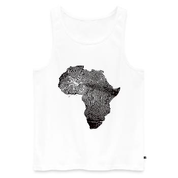 Africa Africa clothing Africa gift - Men's Premium Organic Tank Top - white - Front - Michal (187cm)