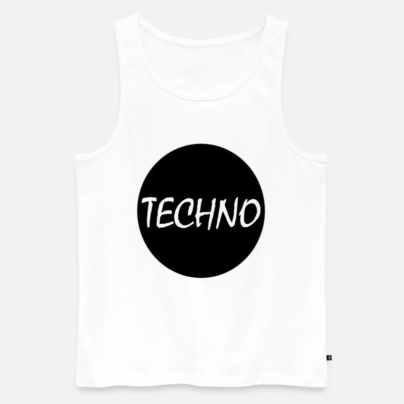 New Magic Techno Design Geschenk - Männer Premium Bio Tank Top - Weiß