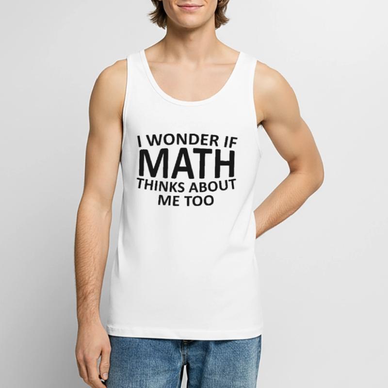 Math math math teacher mathematician gift Men's Premium Organic Tank Top