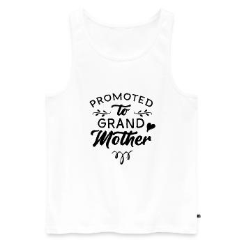 Grandmother promotes Grandma Grandma grandchildren to grandmother - Men's Premium Organic Tank Top - white - Front - Michal (187cm)