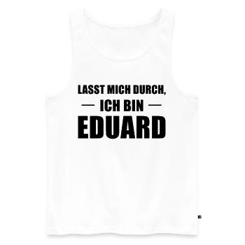 Eduard Name Spruch Geschenk Idee - Männer Premium Bio Tank Top - Weiß - Vorne - Michal (187cm)