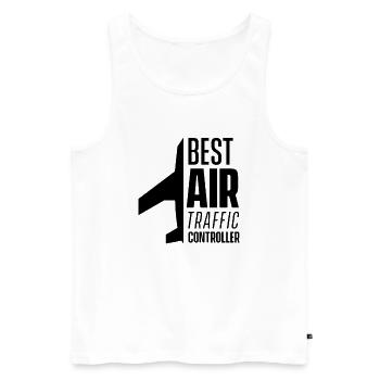 Best Air Traffic Controller Job Air Traffic Controller Air Traffic Controller - Men's Premium Organic Tank Top - white - Front - AI Model Male 178 light (178cm)