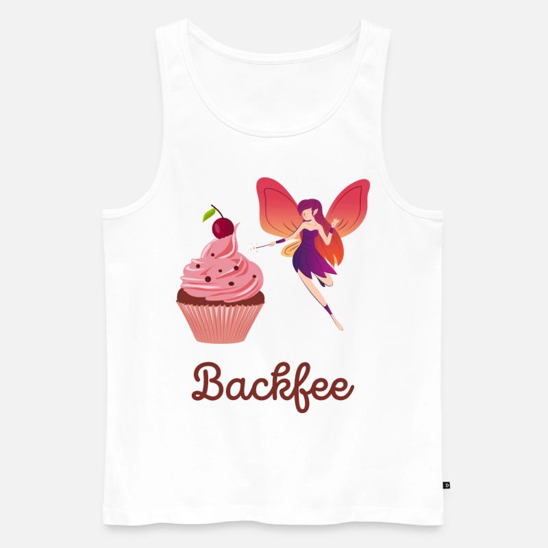 Backfee Bäckerin Backstube Kuchen Cupcake Muffin F - Männer Premium Bio Tank Top - Weiß