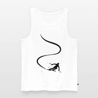 Sciatore Sci alpino Sci Sci Sciatore Sci Canottiera ecologica premium da uomo