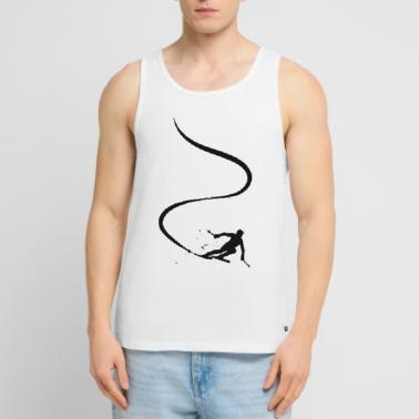 Sciatore Sci alpino Sci Sci Sciatore Sci Canottiera ecologica premium da uomo