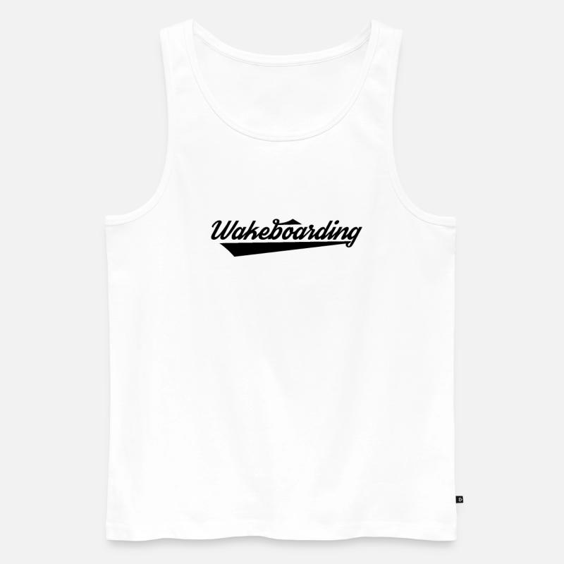 Wakeboarden Wakeboarding Wakeboard Wakeboarder - Männer Premium Bio Tank Top - Weiß