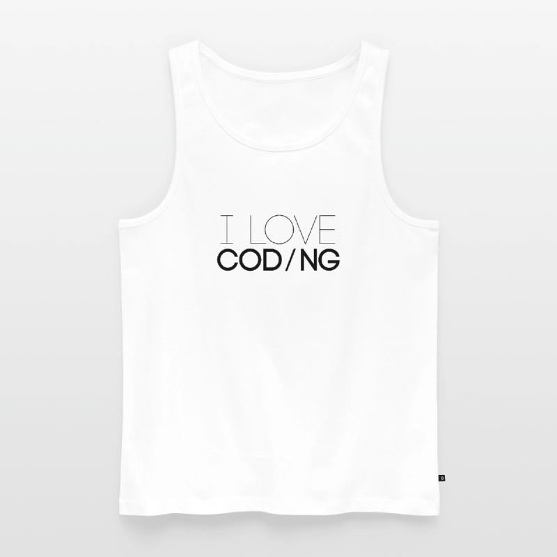 Ich liebe Programmieren Programmierer Code Beruf Männer Premium Bio Tank Top