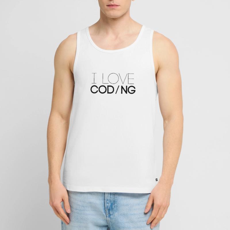Ich liebe Programmieren Programmierer Code Beruf Männer Premium Bio Tank Top