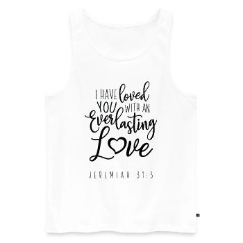 I Have Loved You - Men's Premium Organic Tank Top - white - Front - Michal (187cm)