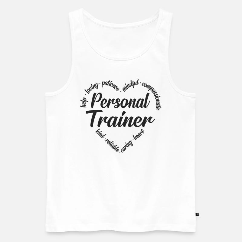 Personal Trainer - Männer Premium Bio Tank Top - Weiß