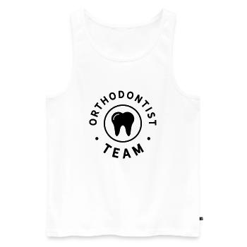 Orthodontist Team Orthodontics Funny Profession - Men's Premium Organic Tank Top - white - Front - Michal (187cm)