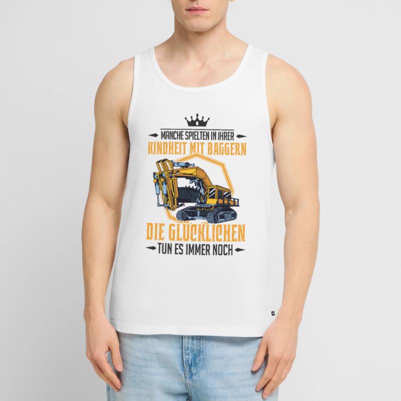 Baggerführer Bagger Spruch Baggerfahrer Geschenk Männer Premium Bio Tank Top