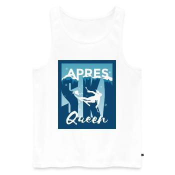 Ski Queen Ski Queen Skiing Gift - Men's Premium Organic Tank Top - white - Front - Michal (187cm)