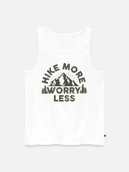 Wandern - Männer Premium Bio Tank Top - Weiß